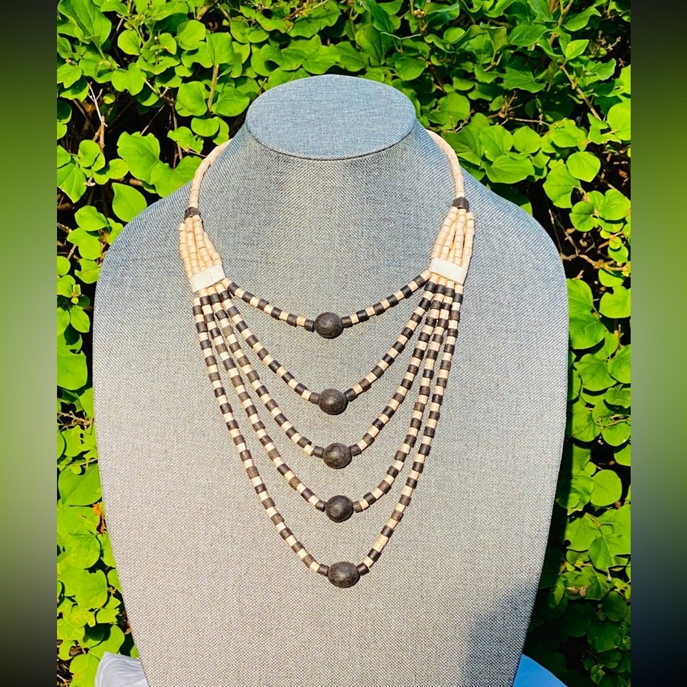 Handmade Stone Boho Colombian Necklace